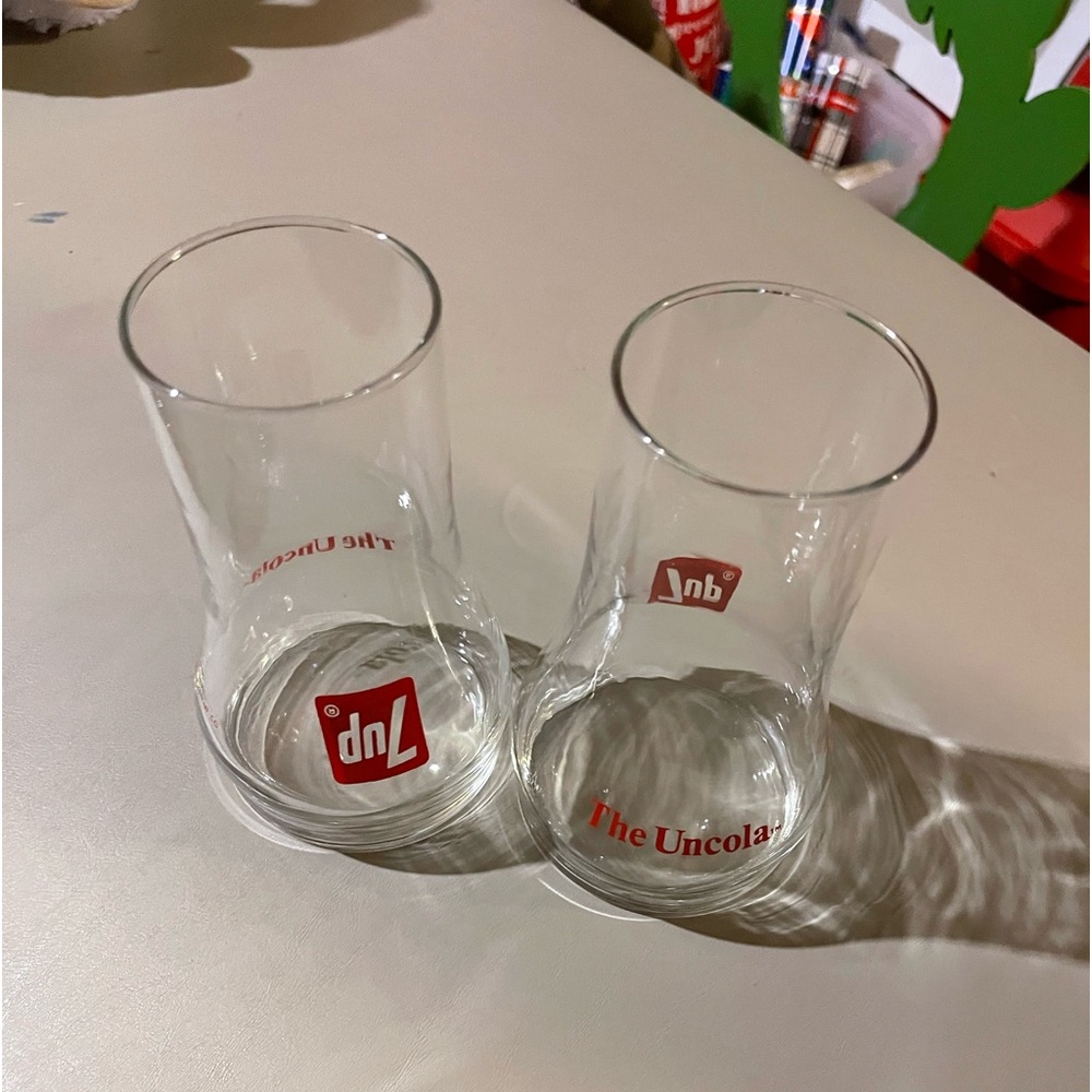 Vintage 7UP “Uncola” glasses